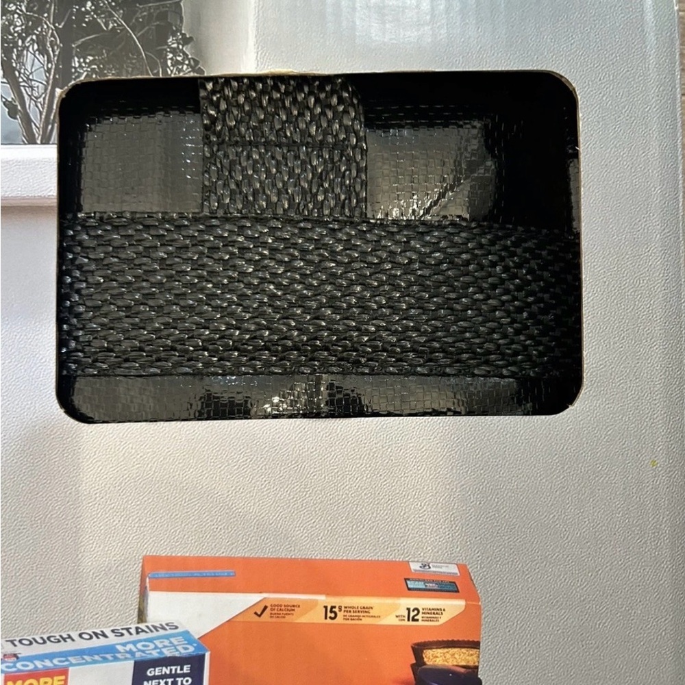 Aldi Life In Stride Foldable Rolling Tote Metallic Black New In Box - Picture 3 of 4